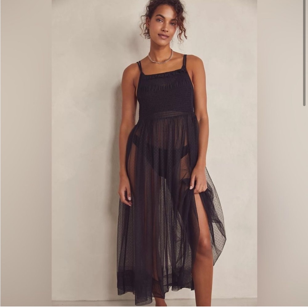 free people can’t stop won’t stop slip tulle intimately dress xs coachella